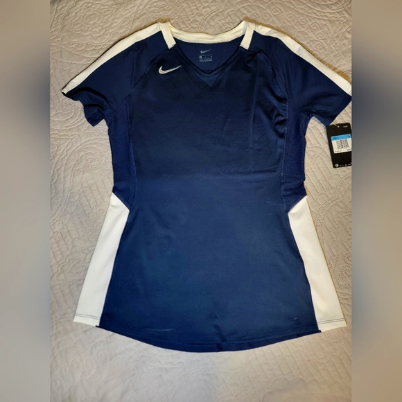 Nike Tops - Nike Navy and White Sports Volleyball Jersey